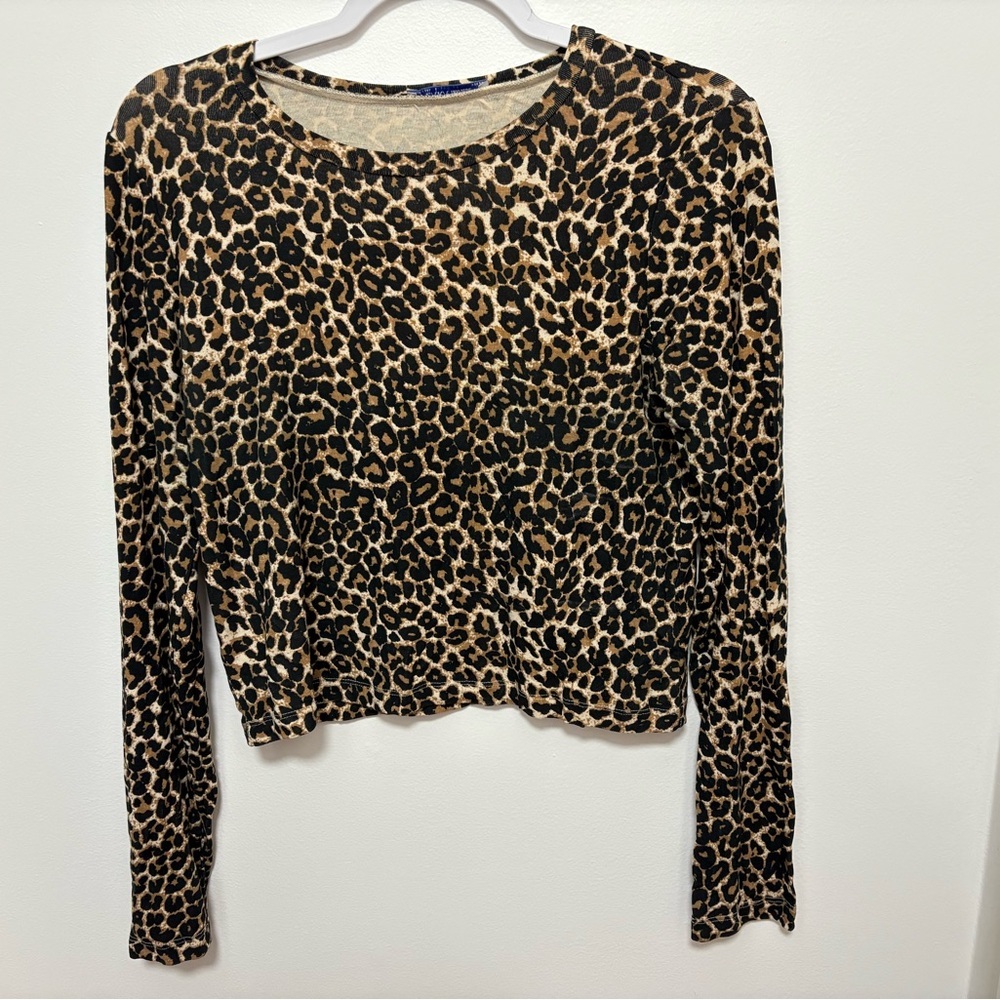Animal print crop top